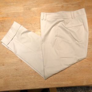 Talbots Collection cream cuffed trousers